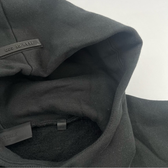 Fear Of God Essentials Hoodie Black Medium NEW - Picture 3 of 6